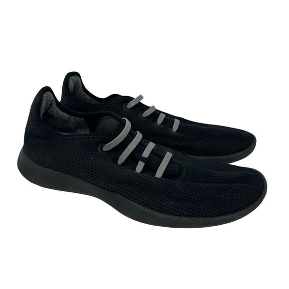 Allbirds Tree Runners Shoe Mens 10 Sneaker Jet Black Sustainable Comfort - Picture 1 of 9